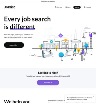 Joblist platform preview
