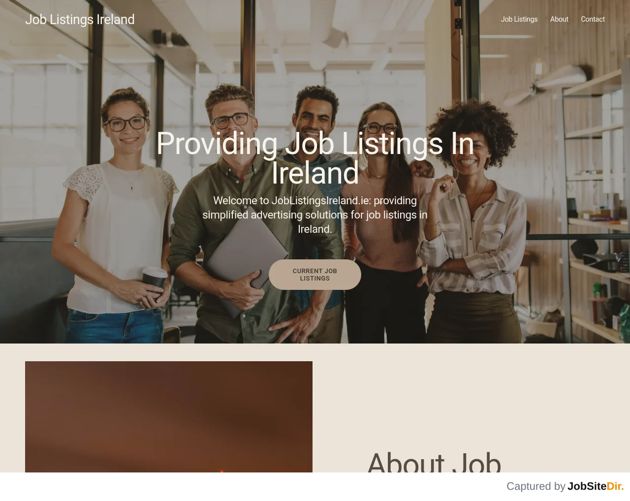 Job Listings Ireland website screenshot