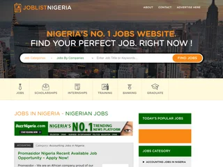Joblist Nigeria platform preview Joblist Nigeria platform preview