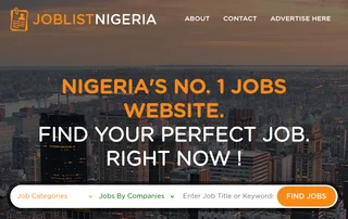 Joblistnigeria.com screenshot preview