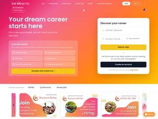 Job Majestic platform preview Job Majestic platform preview