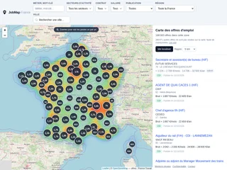 JobMap France platform preview