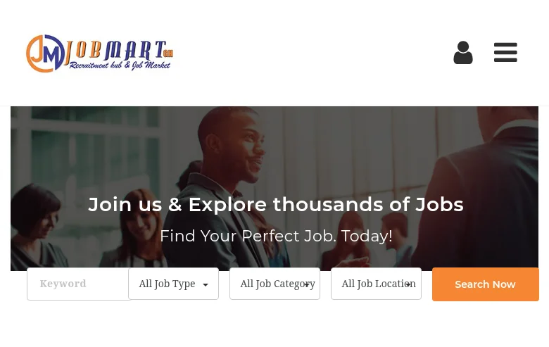 JobMart Ghana screenshot JobMart Ghana job board platform screenshot showing job search interface
