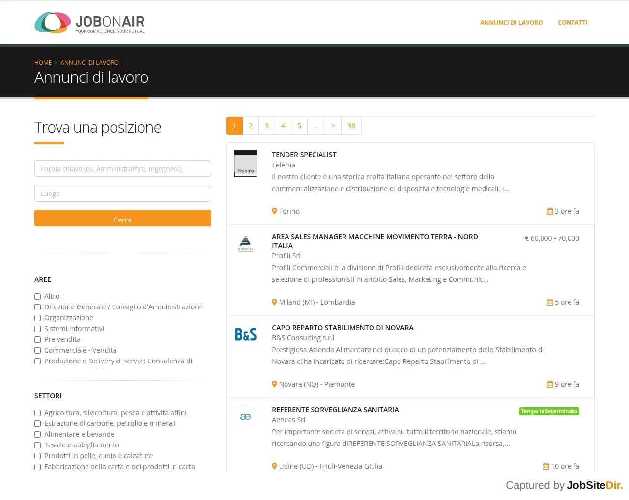 JobOnAir screenshot JobOnAir website screenshot