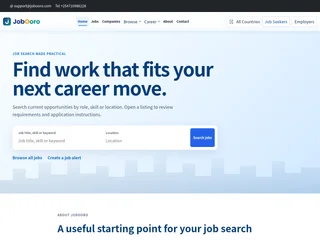 Jobooro platform preview Jobooro platform preview