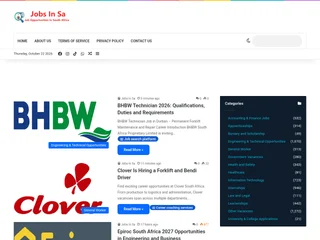 Job Opportunities In South Africa platform preview Job Opportunities In South Africa platform preview