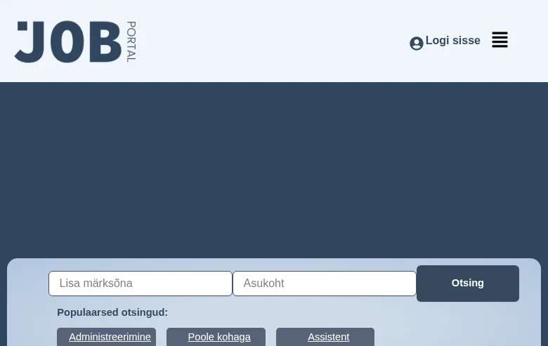 Jobportal screenshot Jobportal job board platform screenshot showing job search interface