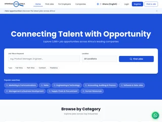 Strategic Jobs Africa screenshot preview