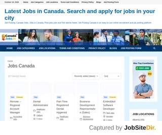 Job Posting Canada platform preview