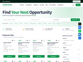 JobReshape platform preview