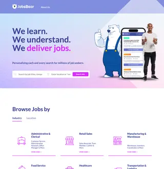 JobsBear platform preview