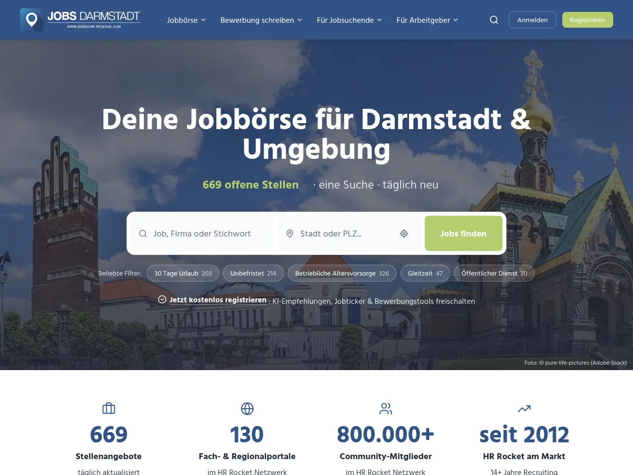 Jobs Darmstadt screenshot Jobs Darmstadt website screenshot
