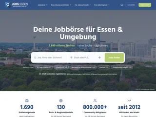 Jobs Essen platform preview Jobs Essen platform preview