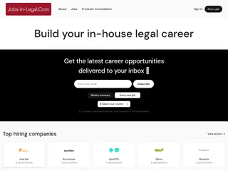 Jobs-In-Legal.com screenshot preview