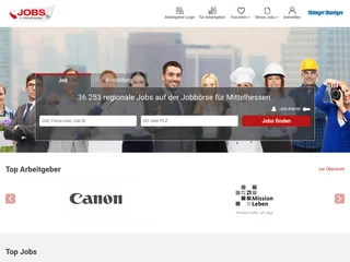 jobs-in-mittelhessen.de screenshot preview