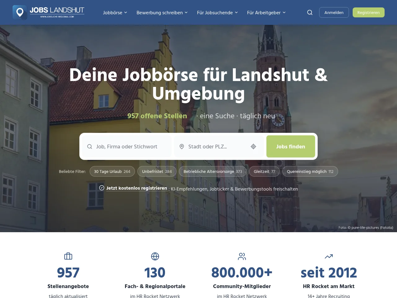 Jobs Landshut screenshot Jobs Landshut website screenshot