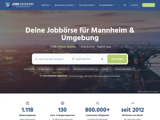 Jobs Mannheim platform preview