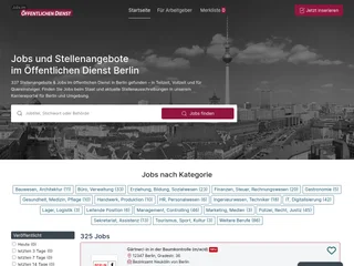 Jobs Öffentlicher Dienst Berlin platform preview Jobs Öffentlicher Dienst Berlin platform preview