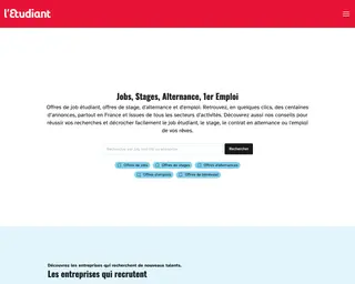 l'Etudiant Jobs & Stages screenshot preview