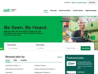 AAT Careers Hub platform preview
