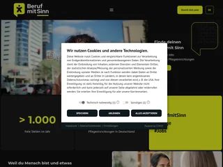 Beruf mit Sinn platform preview