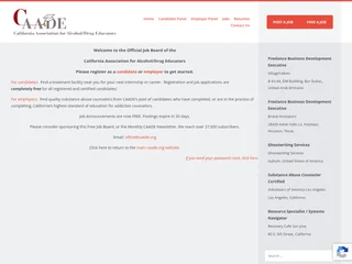 CAADE Job Board screenshot preview CAADE Job Board screenshot preview