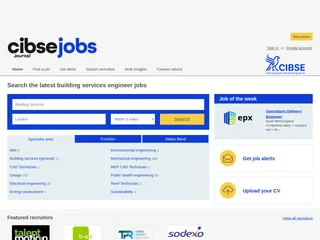 CIBSE Journal Jobs platform preview CIBSE Journal Jobs platform preview