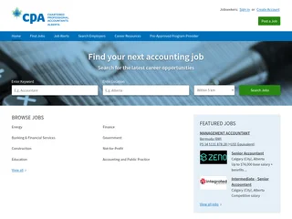 CPA Alberta Career Centre screenshot preview