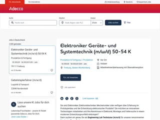 Adecco Deutschland screenshot preview Adecco Deutschland screenshot preview