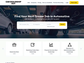 CDG Automotive Job Board platform preview