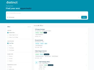 Distinct AI Job Board screenshot preview