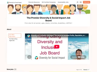 Diversity Social Impact Jobs screenshot preview