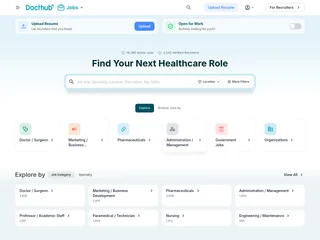 Docthub Jobs platform preview Docthub Jobs platform preview