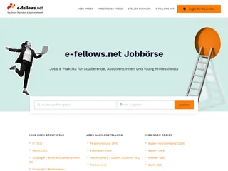 e-fellows.net Jobbörse screenshot preview