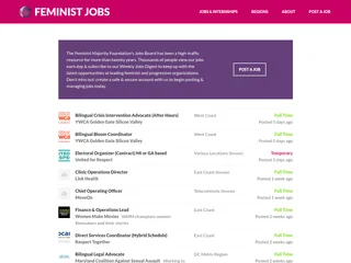 Feminist Jobs platform preview Feminist Jobs platform preview