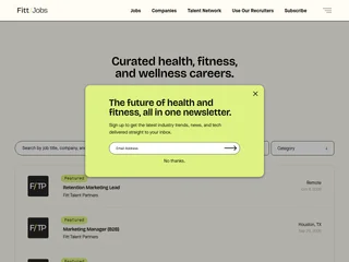 Fitt Jobs platform preview