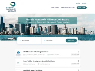 Florida Nonprofit Alliance Job Board platform preview