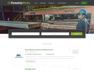 ForestryWorks Job Board screenshot preview ForestryWorks Job Board screenshot preview