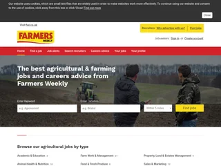 Farmers Weekly Jobs platform preview