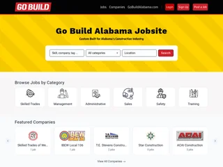 Go Build Alabama Job Board screenshot preview