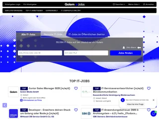 jobs.golem.de platform preview