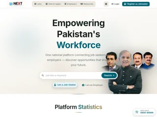 NEXT Portal - National Employment Exchange Tool platform preview