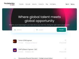 The Global Hire by Higlobe screenshot preview