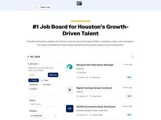 Houston Dose Jobs platform preview Houston Dose Jobs platform preview
