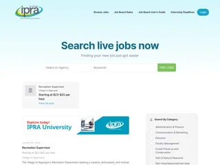 IPRA Job Board platform preview
