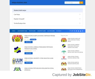 Jobs Index MY platform preview