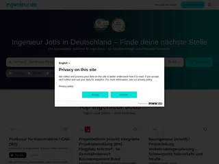 Ingenieur Jobs platform preview