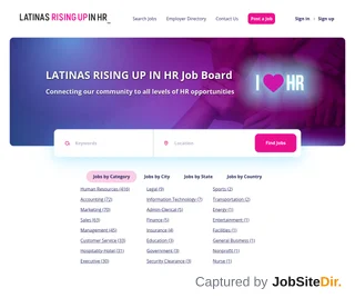 Latinas Rising Up in HR Career Center platform preview