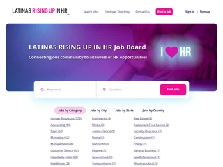 Latinas Rising Up in HR Career Center platform preview