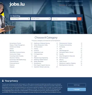 Jobs.lu platform preview